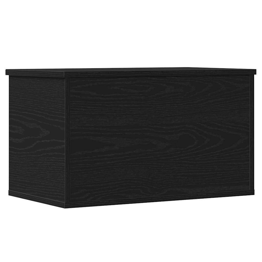 Lagringsboks Svart Eik 60 X 35 X 35 Cm Konstruert Tre