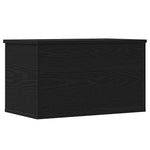 Lagringsboks Svart Eik 60 X 35 X 35 Cm Konstruert Tre
