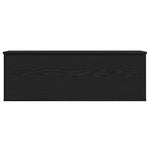 Lagringsboks Svart Eik 102 X 35 X 35 Cm Konstruert Tre