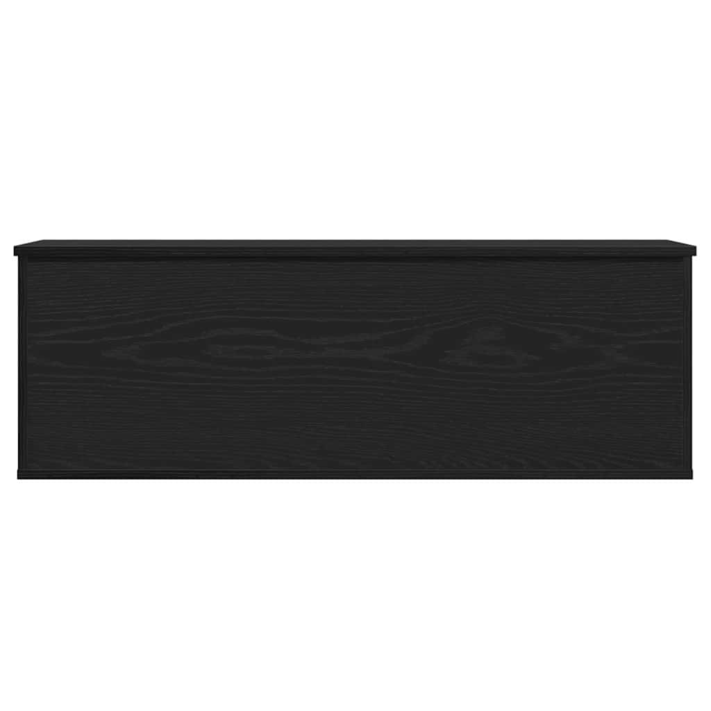 Lagringsboks Svart Eik 102 X 35 X 35 Cm Konstruert Tre