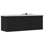 Lagringsboks Svart Eik 102 X 35 X 35 Cm Konstruert Tre