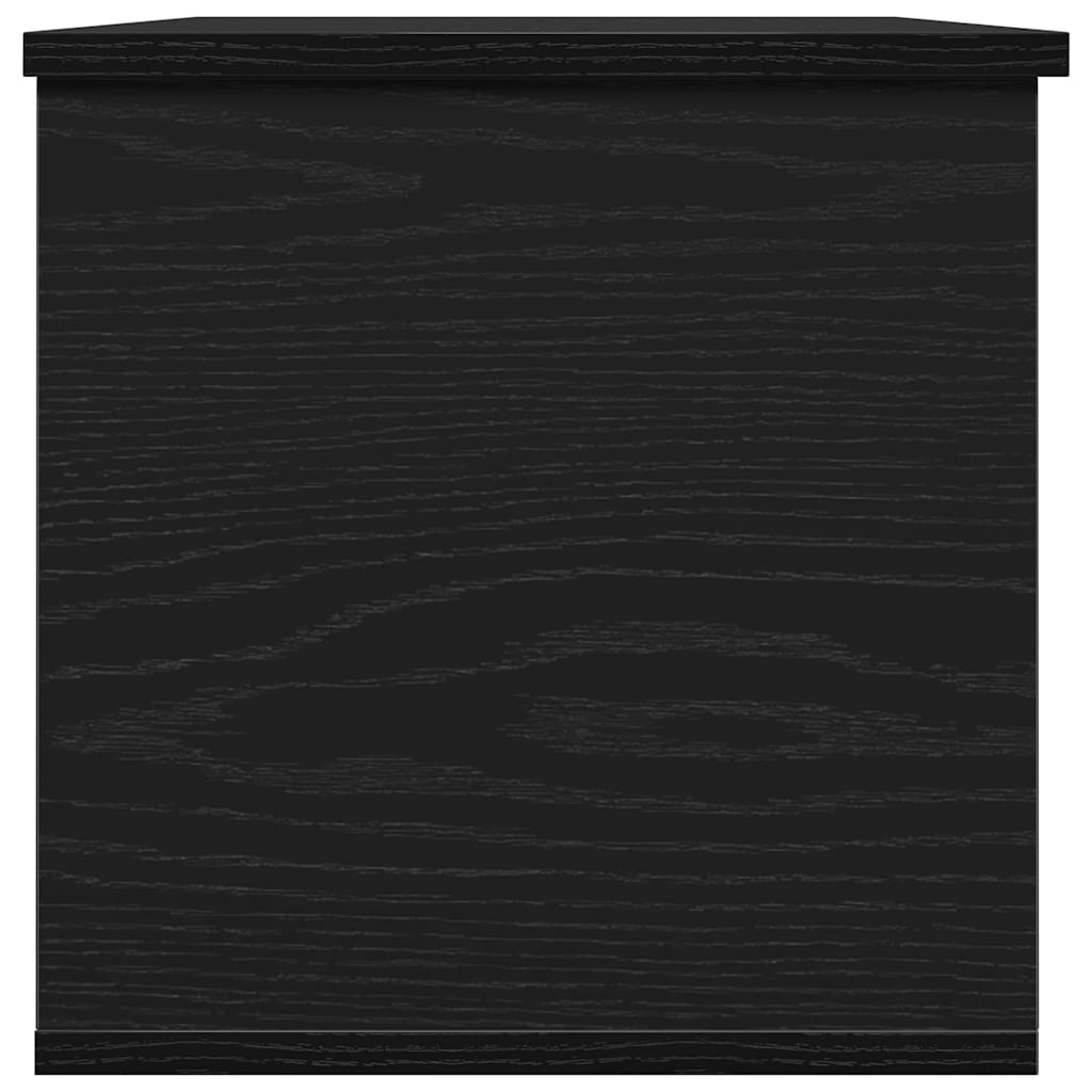 Lagringsboks Svart Eik 102 X 35 X 35 Cm Konstruert Tre