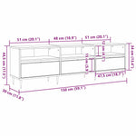 Tv-Skap Artisan Eik 150 X 30 X 45 Cm Konstruert Tre