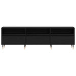 Tv-Skap Svart Eik 150 X 30 X 45 Cm Konstruert Tre