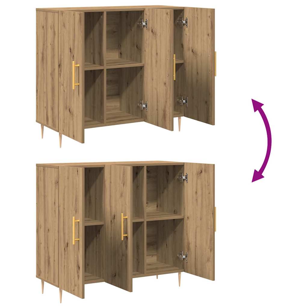Serviesskap Artisan Eik 90 X 34 X 80 Cm Konstruert Tre