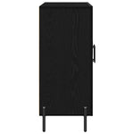 Serviesskap Svart Eik 90 X 34 X 80 Cm Konstruert Tre