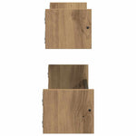 Vegghylle Veggmontert 2 Pcs Artisan Eik 60 X 16 X 14 Cm
