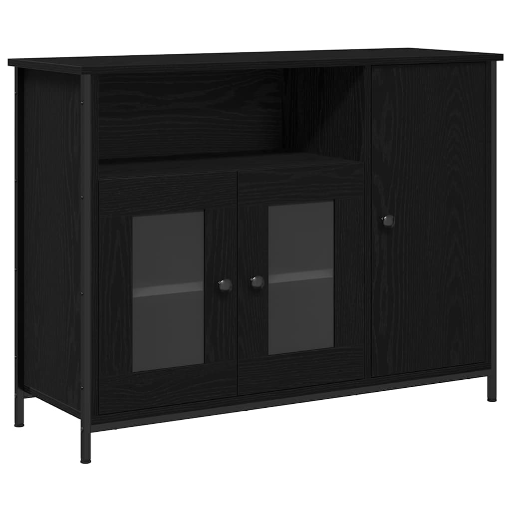 Serviesskap Svart Eik 100 X 35 X 75 Cm