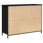 Serviesskap Svart Eik 100 X 35 X 75 Cm