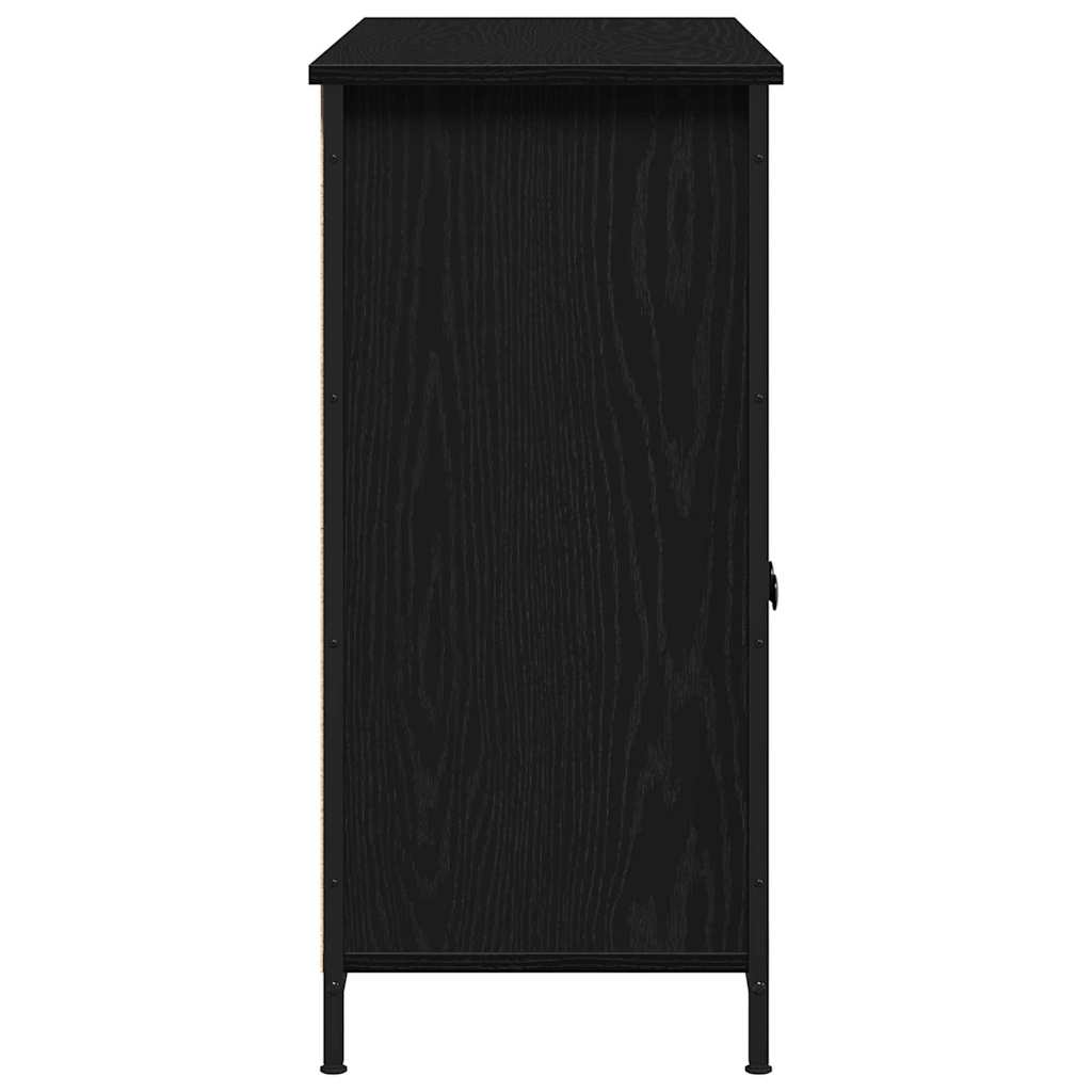 Serviesskap Svart Eik 100 X 35 X 75 Cm