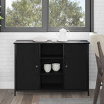 Serviesskap Svart Eik 100 X 35 X 70 Cm