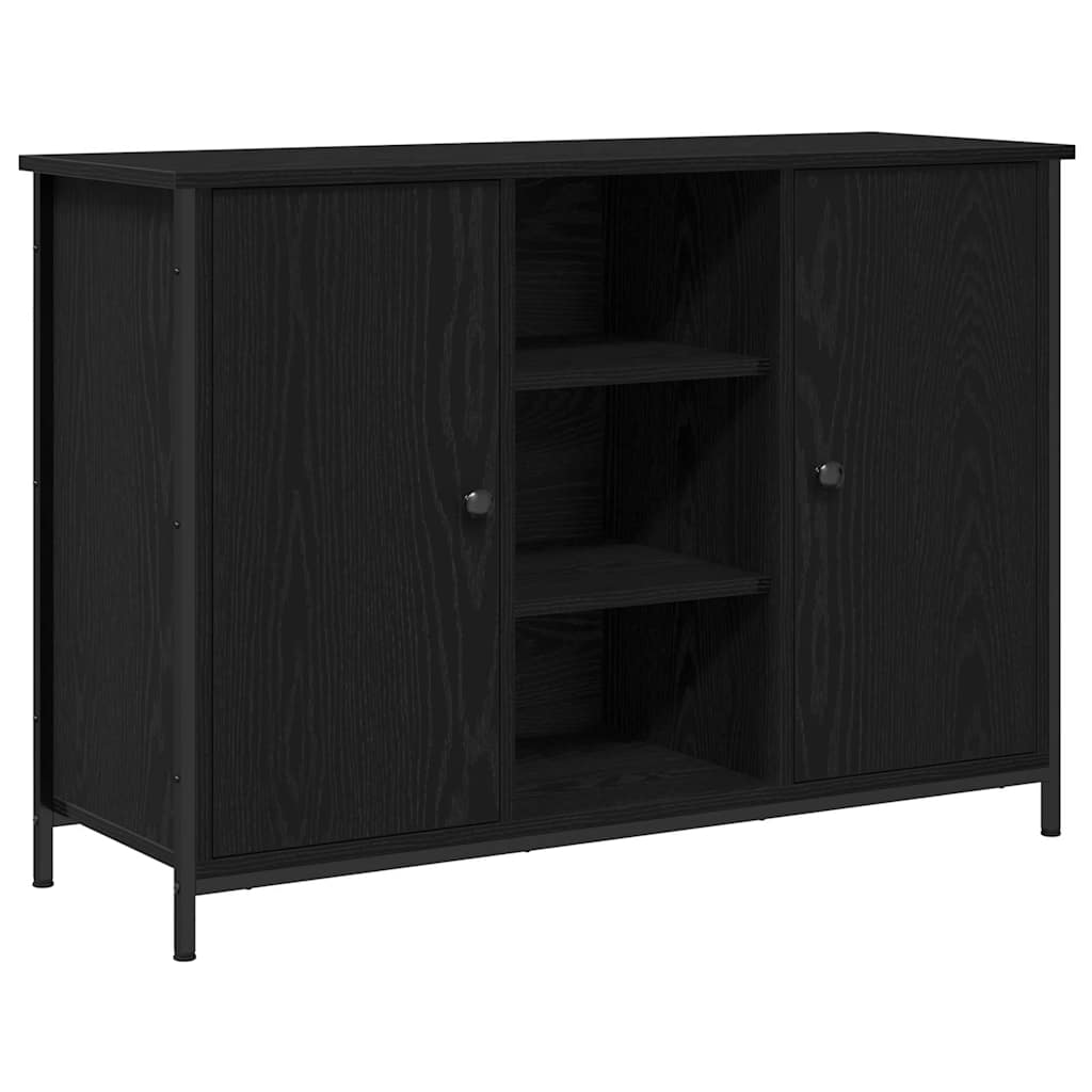 Serviesskap Svart Eik 100 X 35 X 70 Cm
