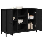 Serviesskap Svart Eik 100 X 35 X 70 Cm