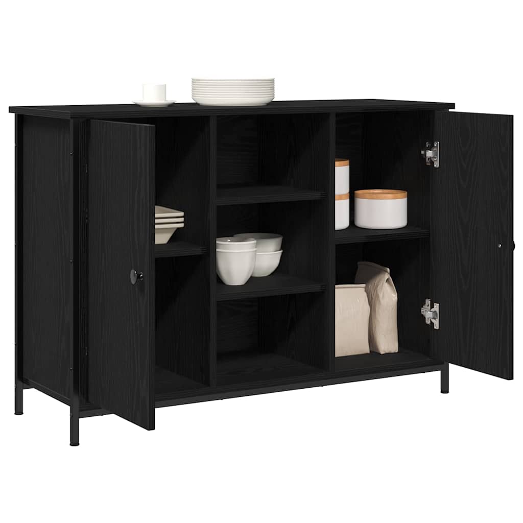 Serviesskap Svart Eik 100 X 35 X 70 Cm