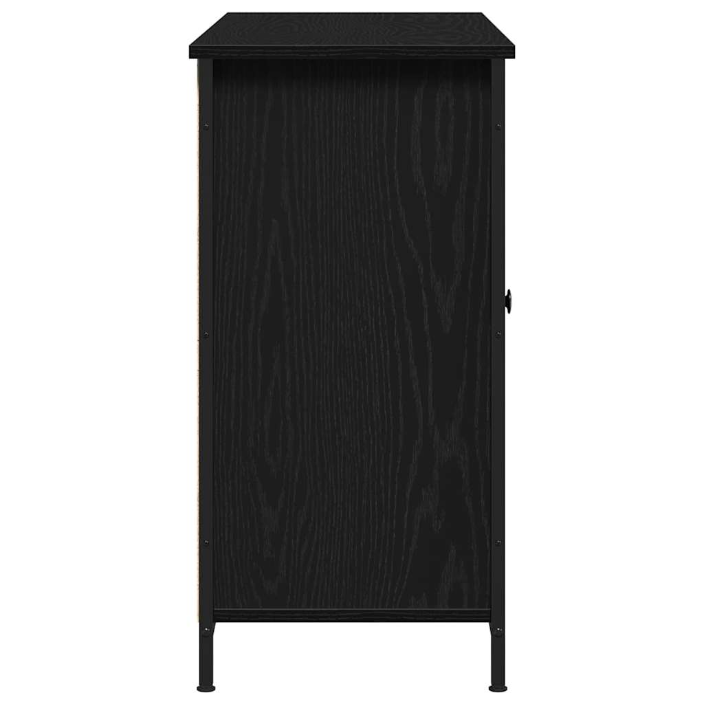 Serviesskap Svart Eik 100 X 35 X 70 Cm