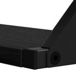 Vegghylle Veggmontert Med Lagring 3 Pcs Svart Eik