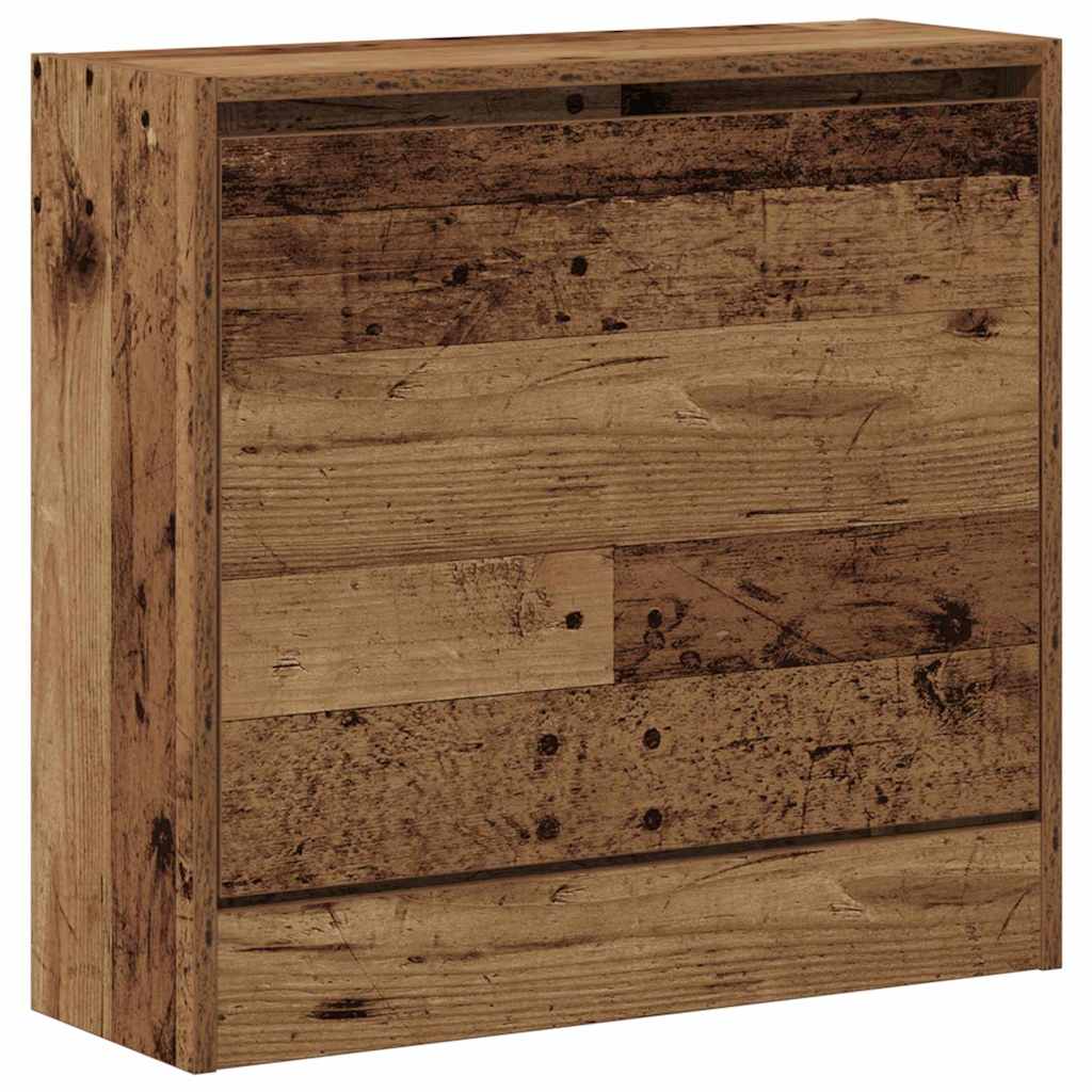 Sko Skap Med Hylle Gammelt Tre 60 X 21 X 57 Cm Konstruert Tre