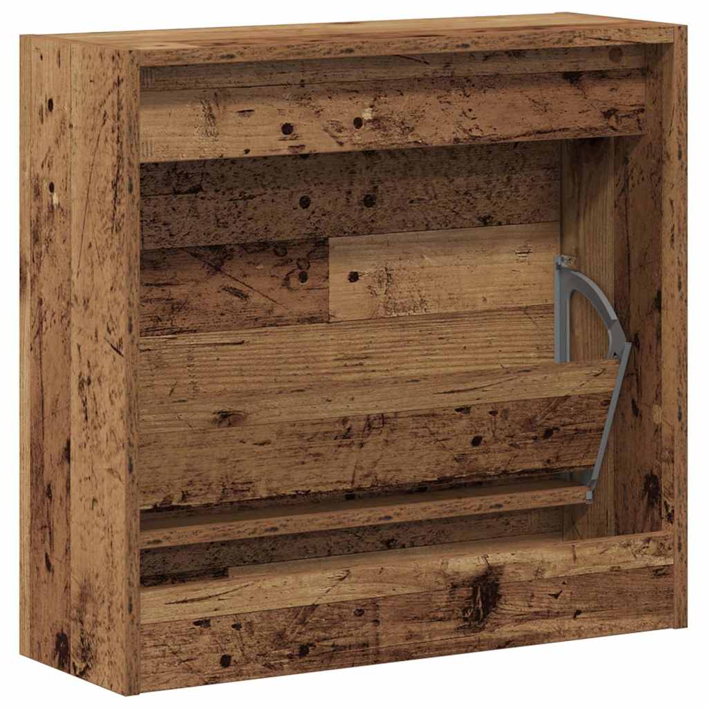 Sko Skap Med Hylle Gammelt Tre 60 X 21 X 57 Cm Konstruert Tre
