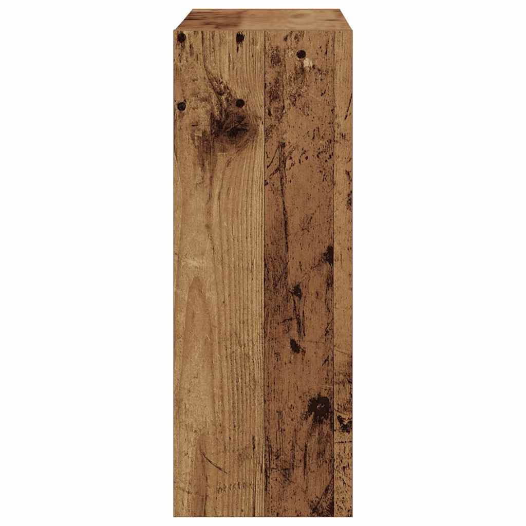 Sko Skap Med Hylle Gammelt Tre 60 X 21 X 57 Cm Konstruert Tre