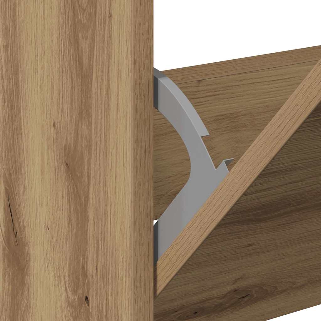 Sko Skap Med Hylle Artisan Eik 60 X 21 X 57 Cm Konstruert Tre