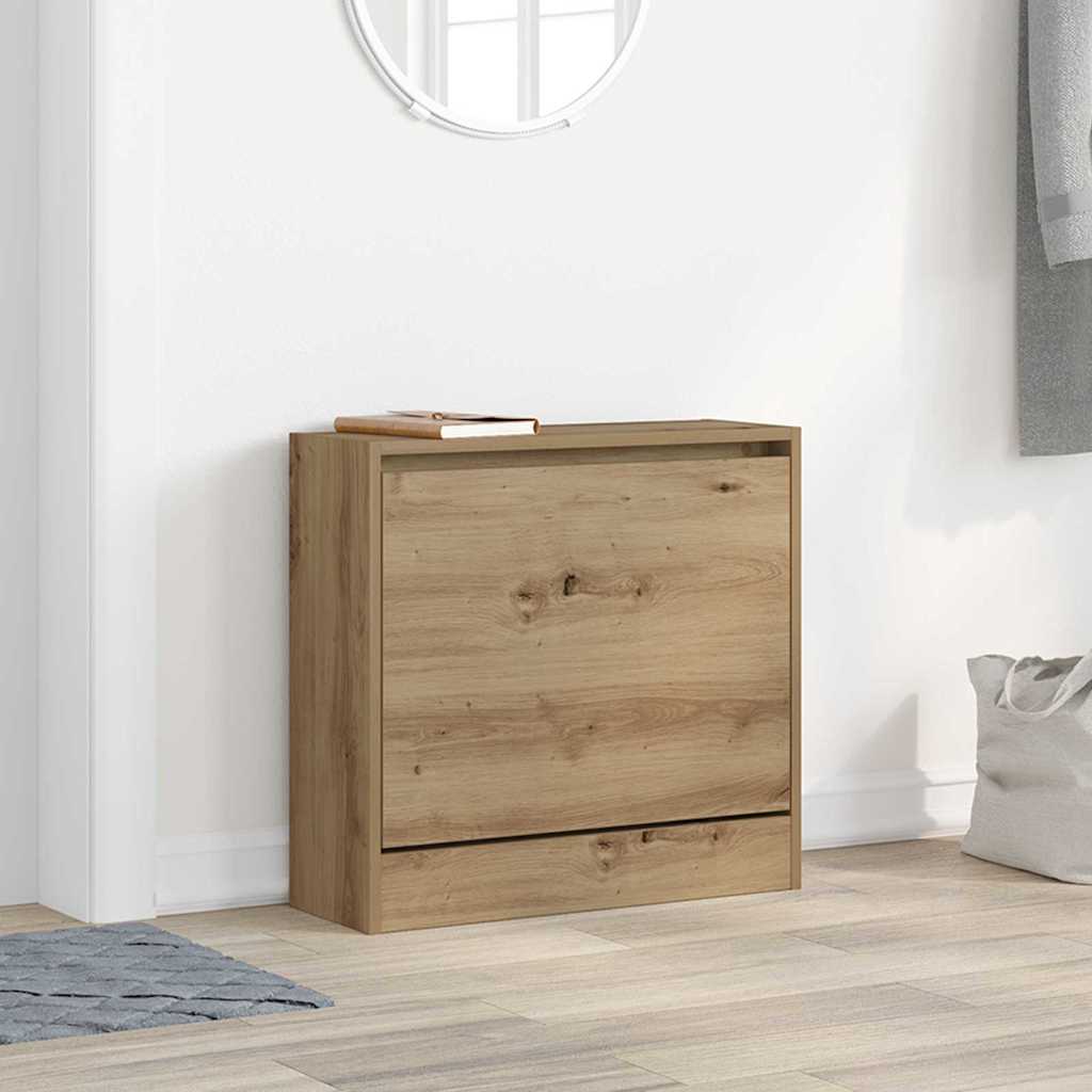 Sko Skap Med Hylle Artisan Eik 60 X 21 X 57 Cm Konstruert Tre