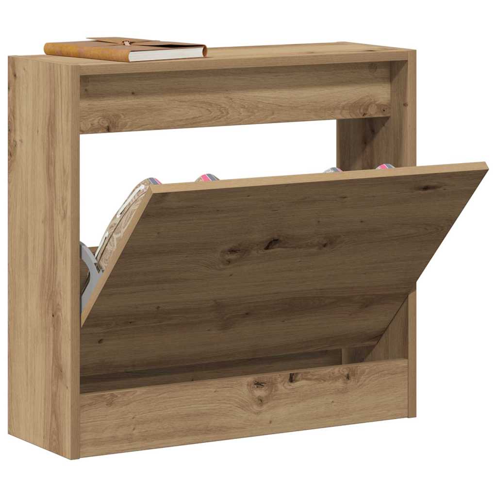 Sko Skap Med Hylle Artisan Eik 60 X 21 X 57 Cm Konstruert Tre