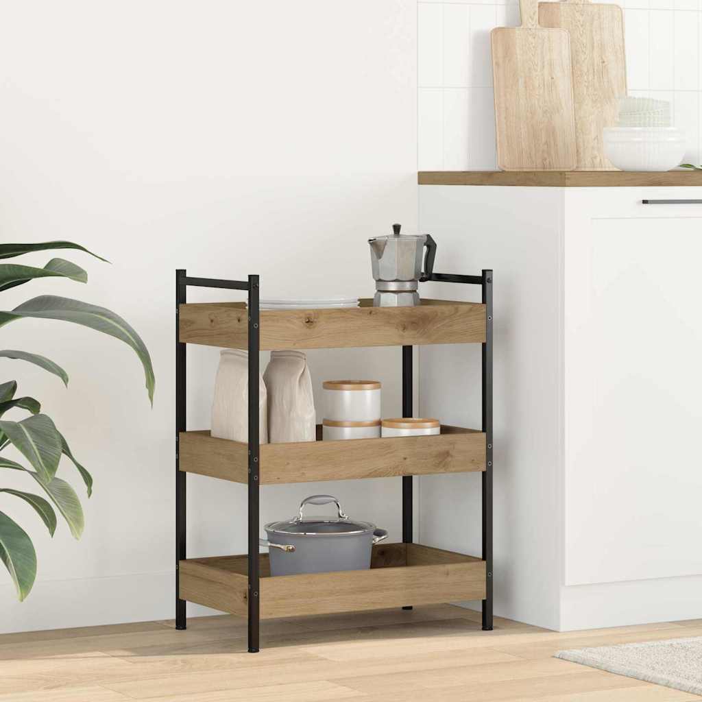 Kjøkkenvogn Artisan Eik 50 X 30 X 70 Cm Konstruert Tre