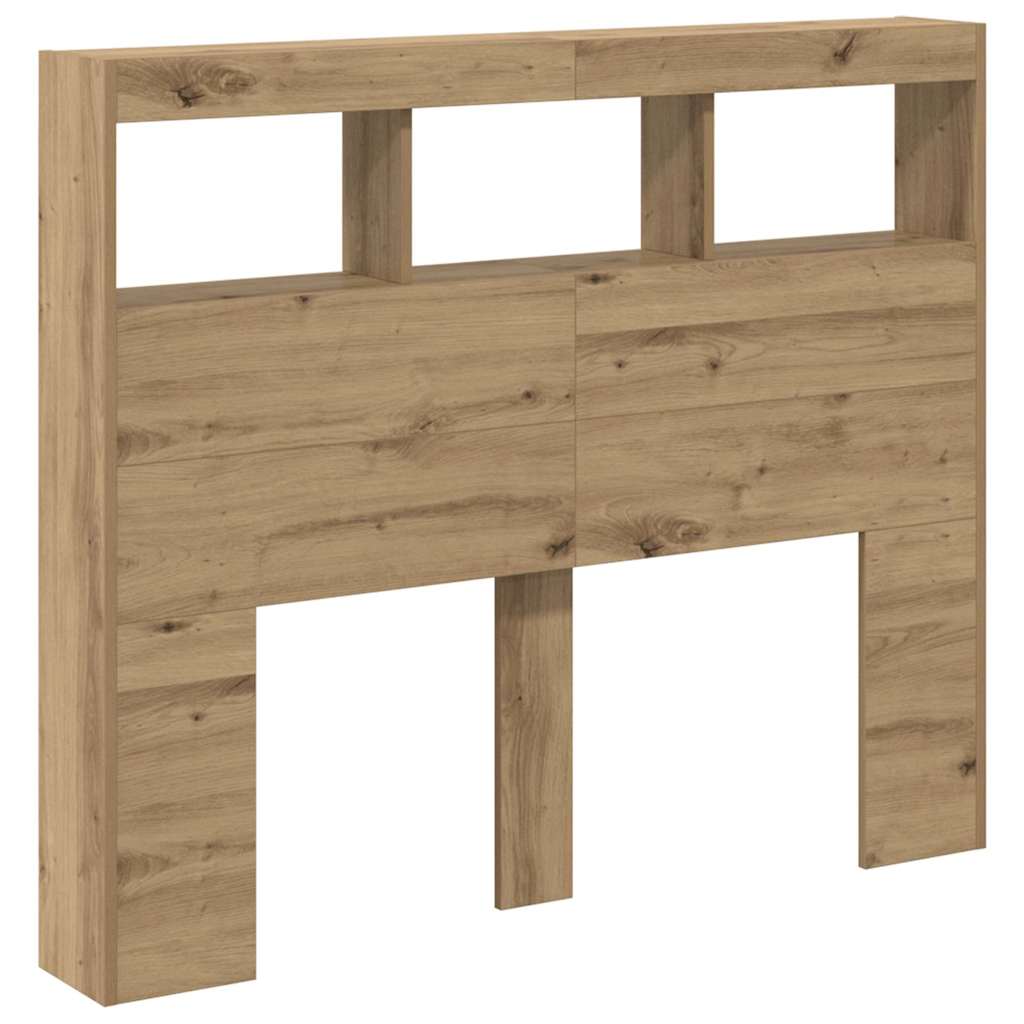 Hodegavl Med Hylle Artisan Eik 120 X 17 X 102 Cm Konstruert Tre