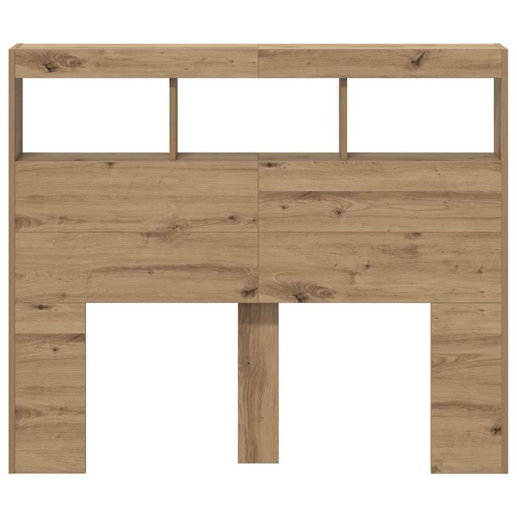 Hodegavl Med Hylle Artisan Eik 120 X 17 X 102 Cm Konstruert Tre