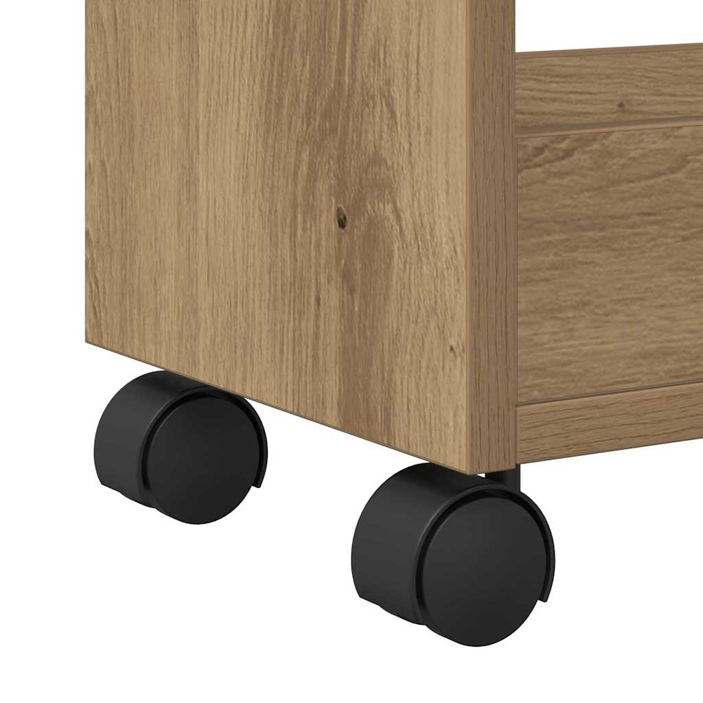 Kabinett Med Hjul Artisan Eik 60 X 22 X 79 Cm