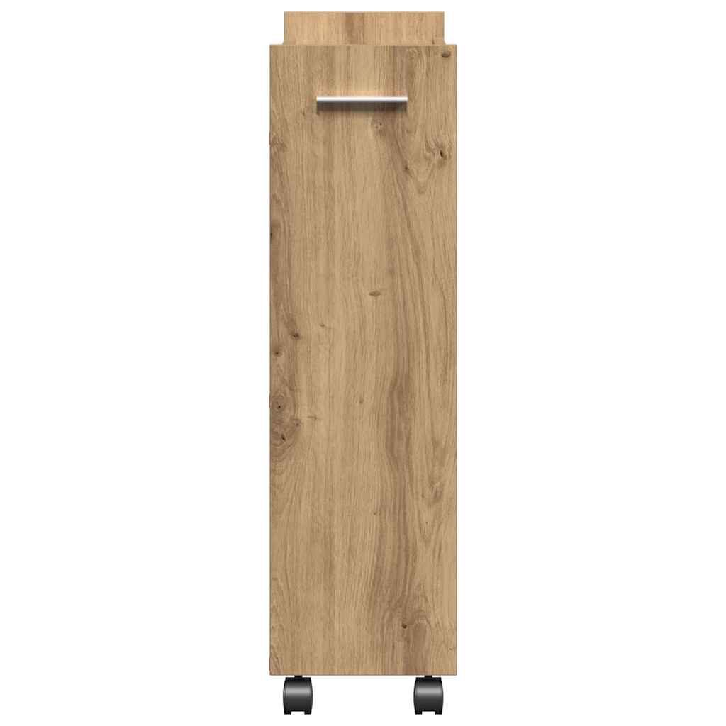 Kabinett Med Hjul Artisan Eik 60 X 22 X 79 Cm