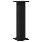 Planteholder 2 Pcs Svart Eik 30 X 30 X 95 Cm Konstruert Tre