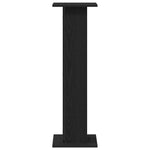 Planteholder 2 Pcs Svart Eik 30 X 30 X 95 Cm Konstruert Tre