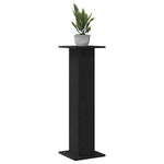 Planteholder 2 Pcs Svart Eik 30 X 30 X 95 Cm Konstruert Tre