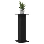 Planteholder 2 Pcs Svart Eik 30 X 30 X 80 Cm Konstruert Tre