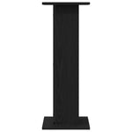 Planteholder 2 Pcs Svart Eik 30 X 30 X 80 Cm Konstruert Tre