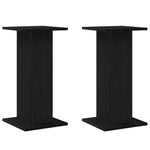 Planteholder 2 Pcs Svart Eik 30 X 30 X 60 Cm Konstruert Tre