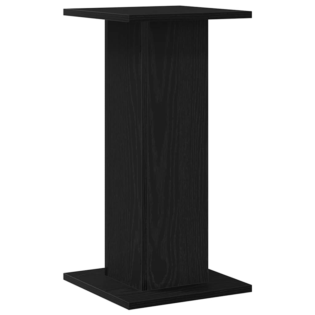 Planteholder 2 Pcs Svart Eik 30 X 30 X 60 Cm Konstruert Tre