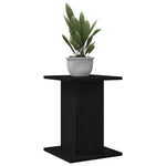 Planteholder 2 Pcs Svart Eik 30 X 30 X 40 Cm Konstruert Tre