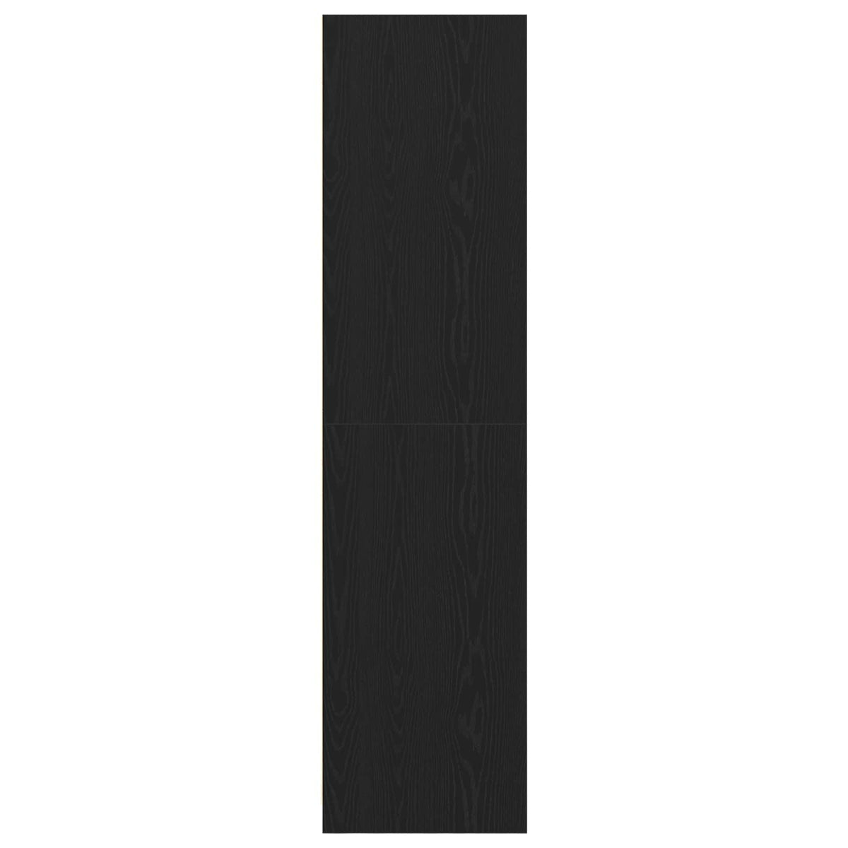 Garderobeskap Svart Eik 30 X 50 X 200 Cm Konstruert Tre