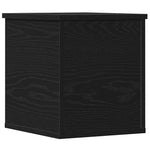 Lagringsboks Svart Eik 30 X 35 X 35 Cm Konstruert Tre