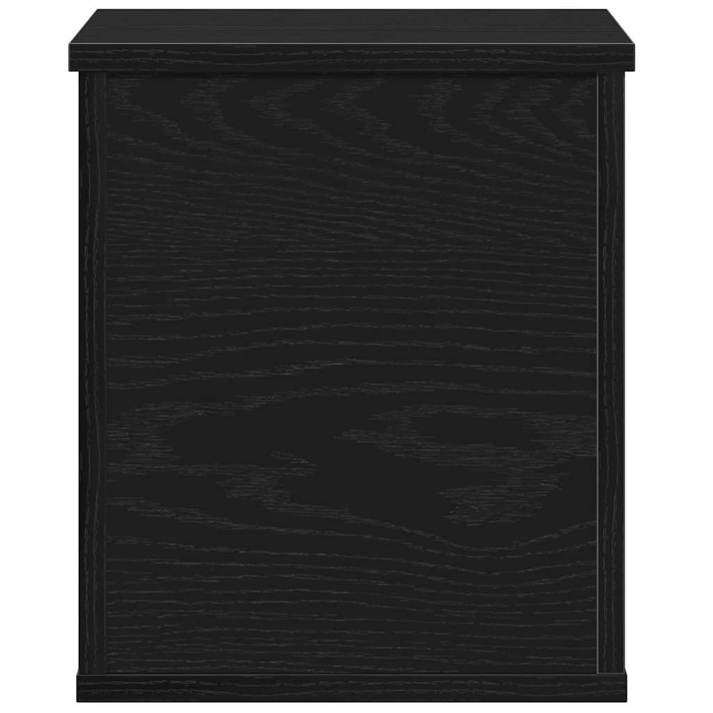 Lagringsboks Svart Eik 30 X 35 X 35 Cm Konstruert Tre