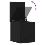 Lagringsboks Svart Eik 30 X 35 X 35 Cm Konstruert Tre