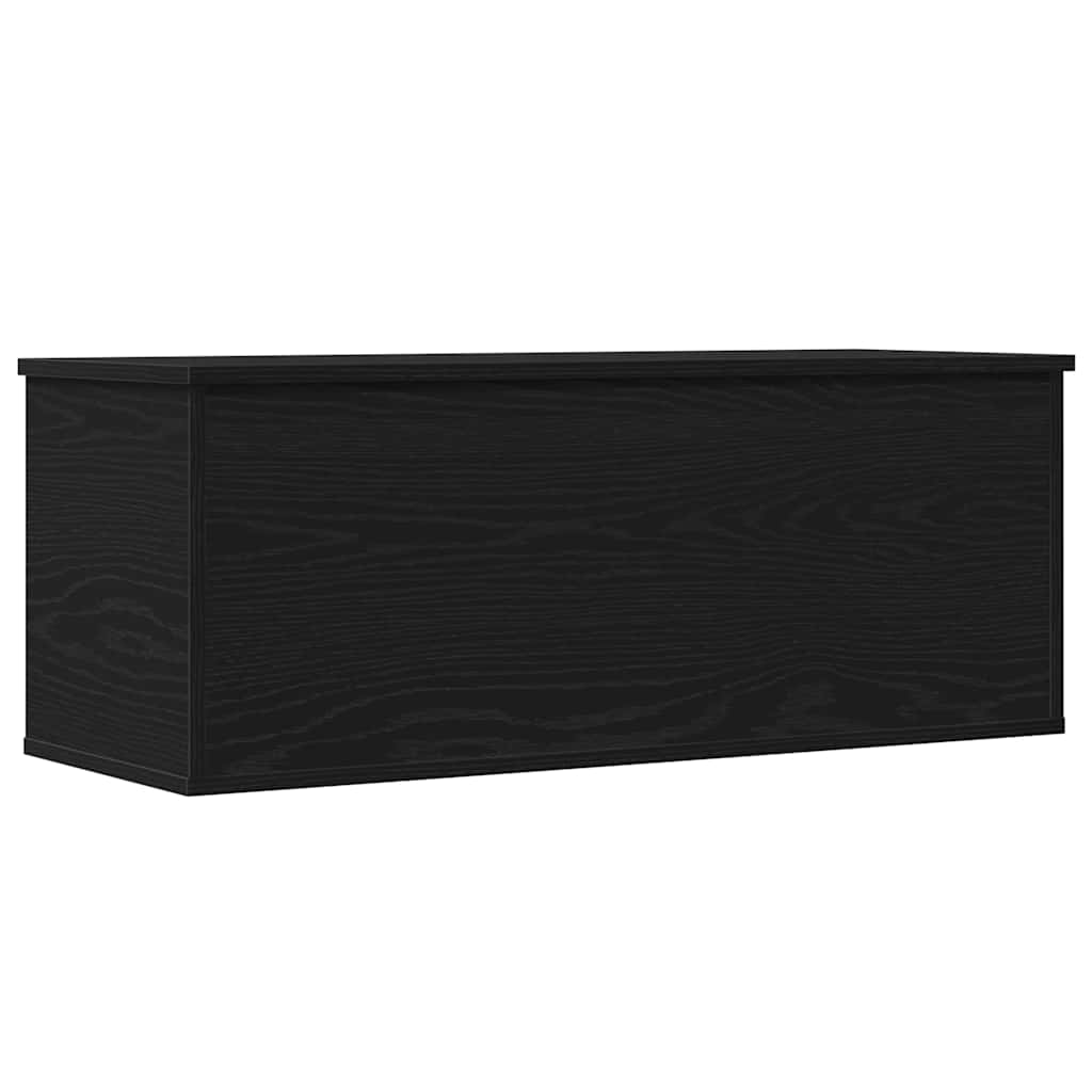 Lagringsboks Svart Eik 90 X 35 X 35 Cm Konstruert Tre