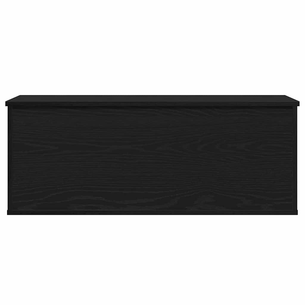 Lagringsboks Svart Eik 90 X 35 X 35 Cm Konstruert Tre