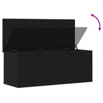 Lagringsboks Svart Eik 90 X 35 X 35 Cm Konstruert Tre