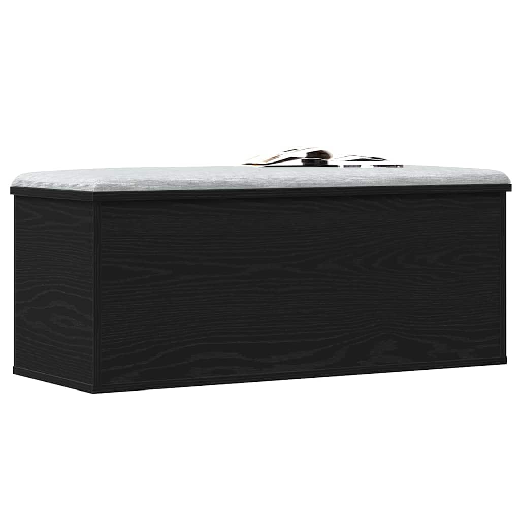 Lagringsboks Svart Eik 90 X 35 X 35 Cm Konstruert Tre