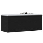 Lagringsboks Svart Eik 90 X 35 X 35 Cm Konstruert Tre