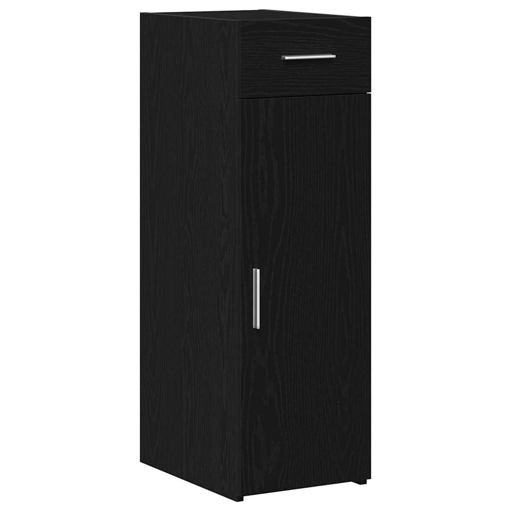 Serviesskap Med Skuff Svart Eik 30 X 42,5 X 93 Cm