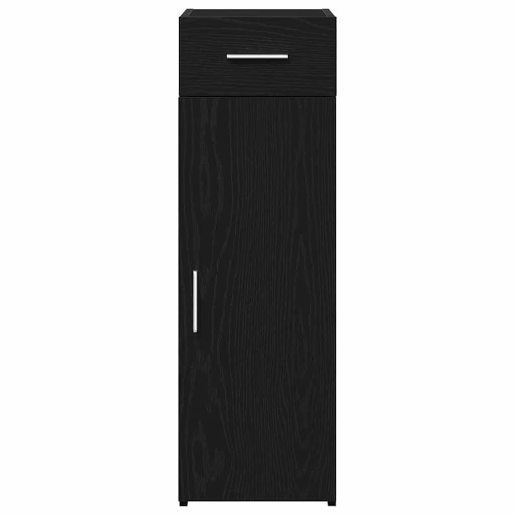Serviesskap Med Skuff Svart Eik 30 X 42,5 X 93 Cm